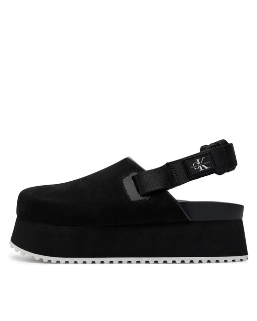 Calvin Klein Black Sandalen Sling Close Toe Flatform Btw Yw0Yw01439