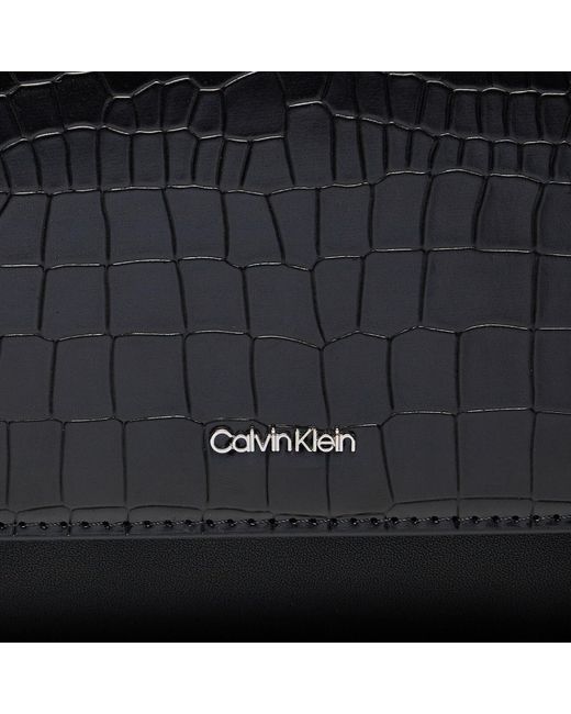 Calvin Klein Black Handtasche Ck Must Shoulder Bag_Croco K60K612111