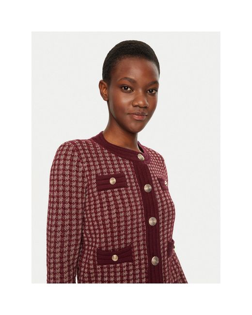 Fracomina Red Strickjacke Fs24Wt8008K536F8 Slim Fit