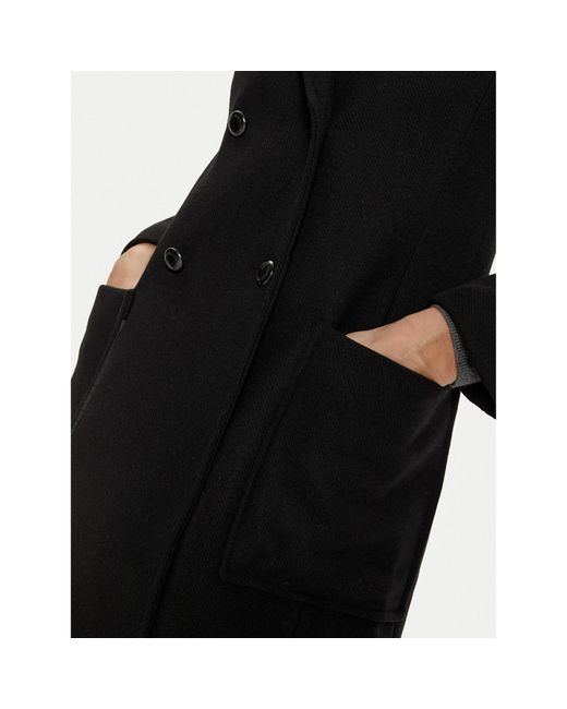 Morgan Black Wollmantel 242-Gmidi Regular Fit