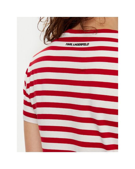 Karl Lagerfeld Red T-Shirt A1W17099 Regular Fit