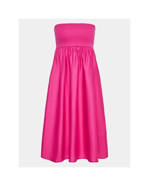 Gina Tricot Pink Kleid Für Den Alltag 19565 Regular Fit