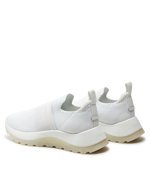 Calvin Klein Sneakers runner slip on he mesh hw0hw01896 white ybr
