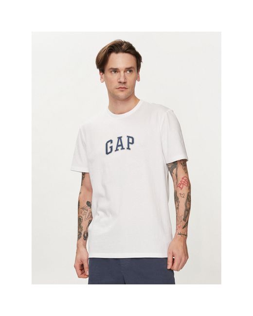 Gap T-Shirt 570044-00 Weiß Regular Fit in White für Herren