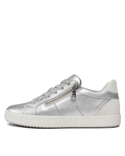 Geox Gray Sneakers d blomiee d366he 0aj22 c0628 silver/off wht
