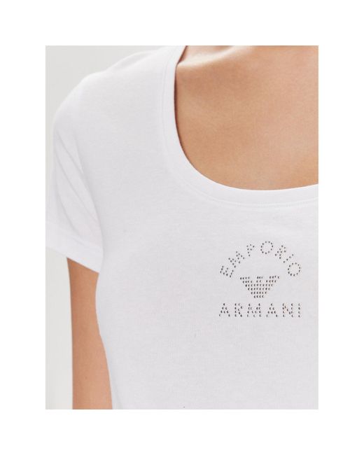 Emporio Armani White T-Shirt 163377 4R223 00010 Weiß Regular Fit