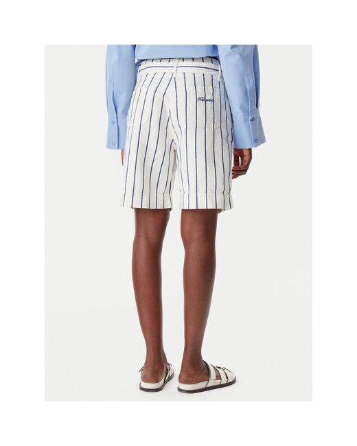 Napapijri White Stoffshorts Np0A4Iew89S1 Regular Fit