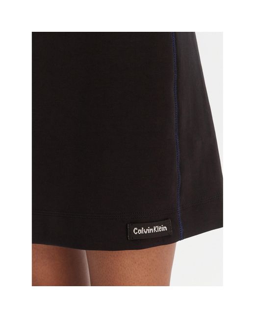 Calvin Klein Black Kleid Für Den Alltag Ls Scuba Fit And Flare Lv044D222G Regular Fit