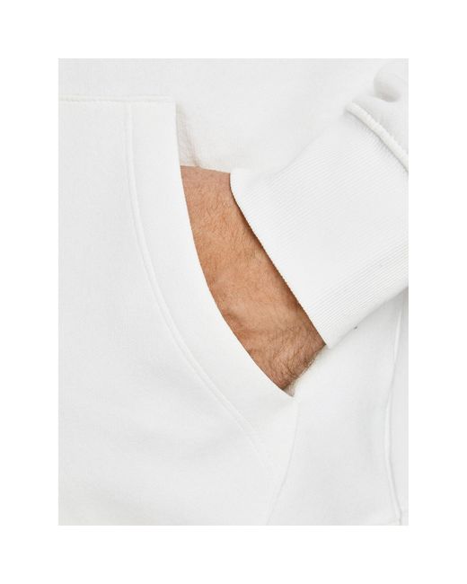 Jack & Jones Sweatshirt Star 12208157 Weiß Relaxed Fit in White für Herren