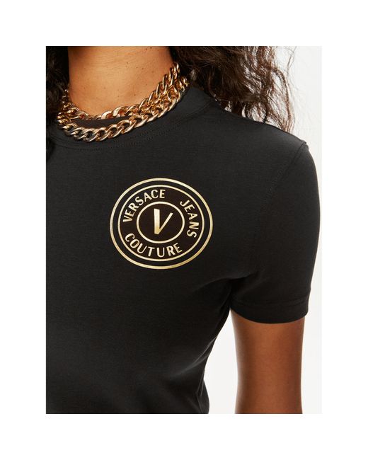 Versace Black T-Shirt 76Haht02 Slim Fit
