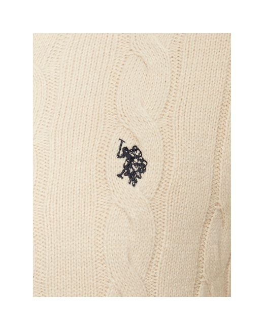 U.S. POLO ASSN. Pullover Mup3791 Regular Fit in White für Herren