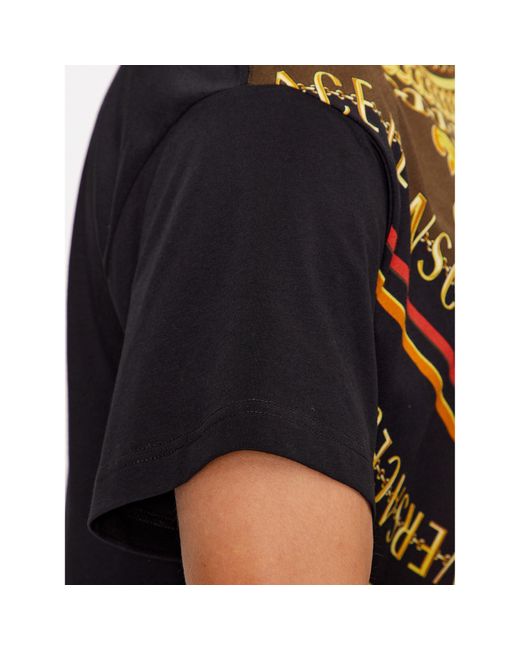 Versace T-Shirt 75Gah6Rf Regular Fit in Black für Herren