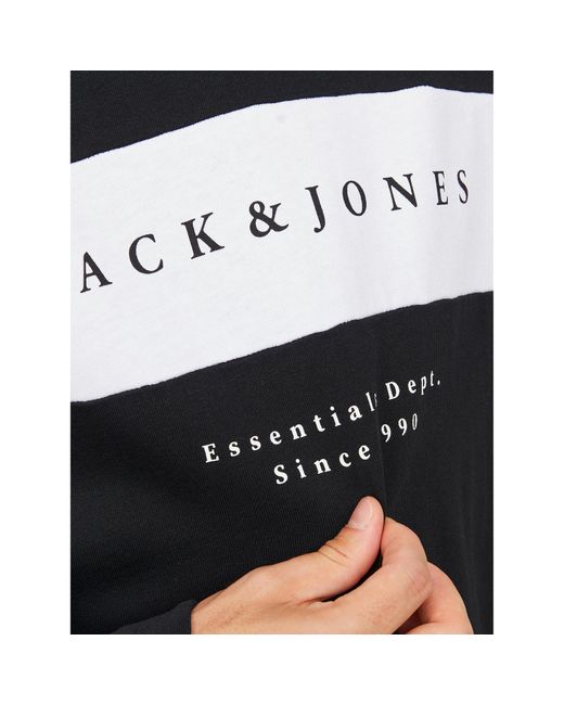 Jack & Jones Sweatshirt Etimo 12249979 Loose Fit in Black für Herren