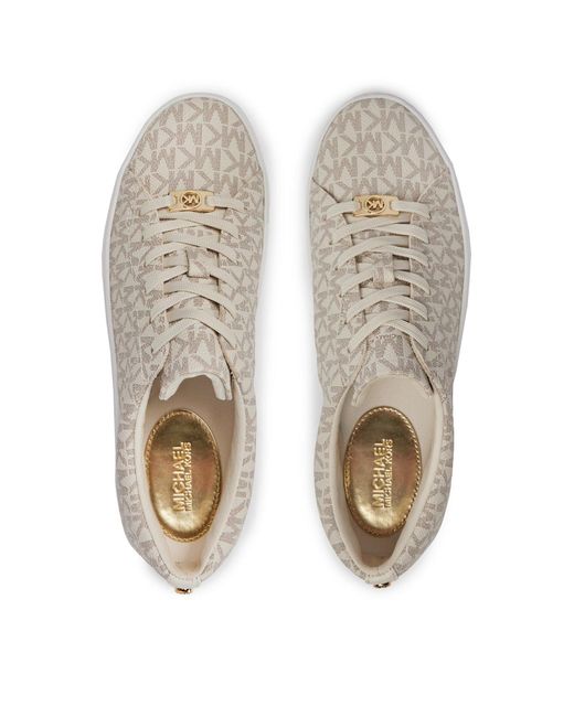MICHAEL Michael Kors Gray Sneakers keaton lace up 43r4ktfs1b vanilla 150
