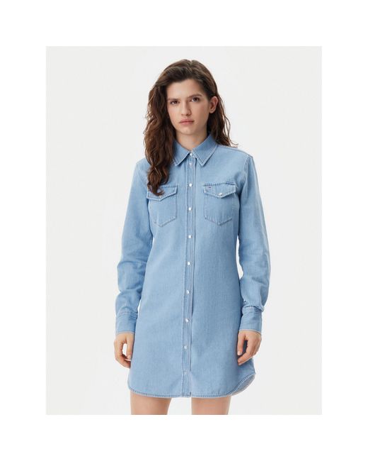 Tommy Hilfiger Blue Jeanskleid Dw0Dw20111 Regular Fit