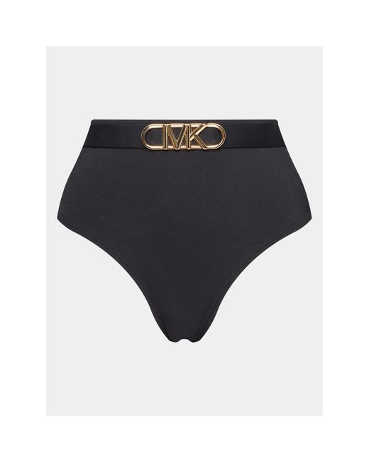 MICHAEL Michael Kors Blue Bikini-Unterteil Solid High Waist Mm1N025