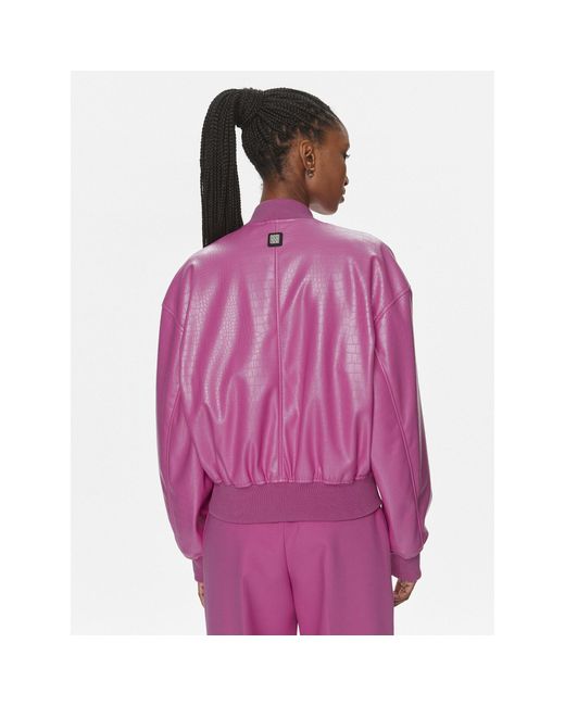HUGO Purple Jacke Aus Kunstleder Amiboma-1 50508332 Regular Fit