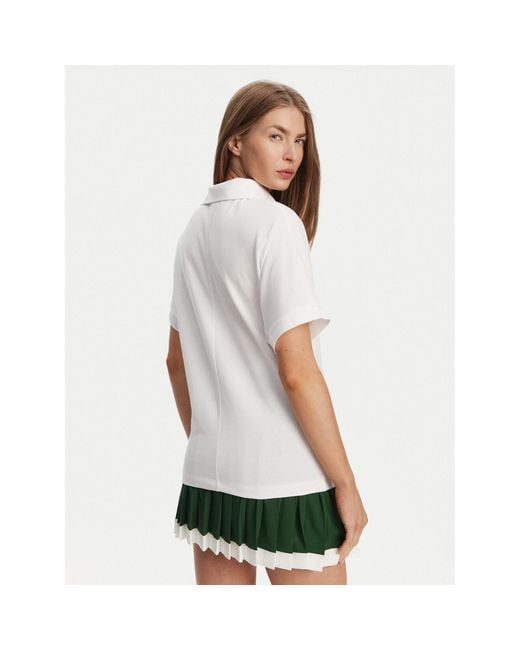 Lacoste White Poloshirt Pf9654 Relaxed Fit