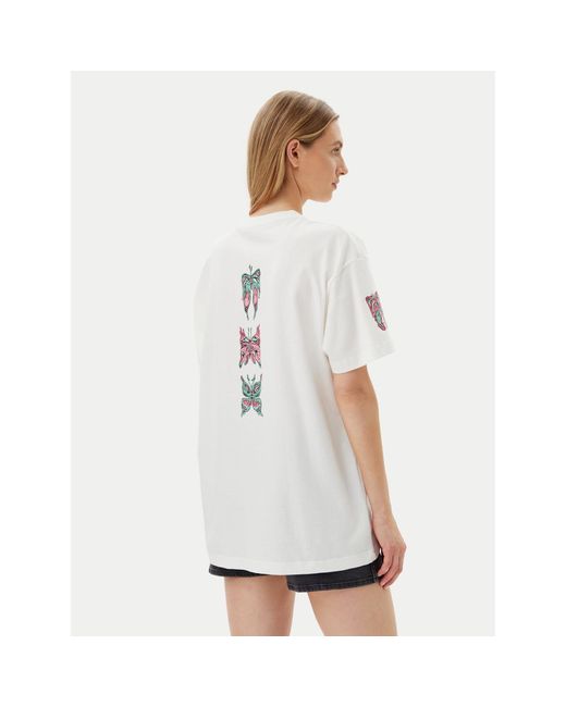 Volcom White T-Shirt Alix 3 B3512507 Oversize