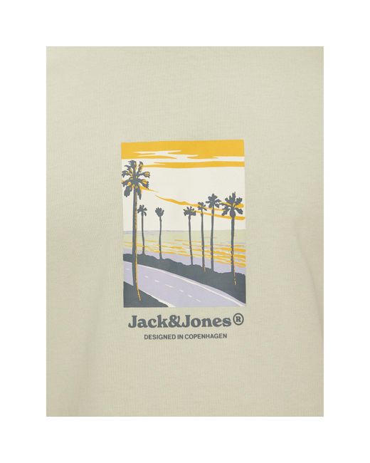Jack & Jones T-Shirt Split Graphic 12273000 Regular Fit in White für Herren