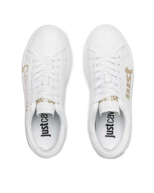 Just Cavalli White Sneakers 74Rb3Sb4 Weiß