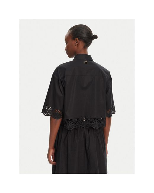 Twinset Black Hemd 251Tt2093 Loose Fit
