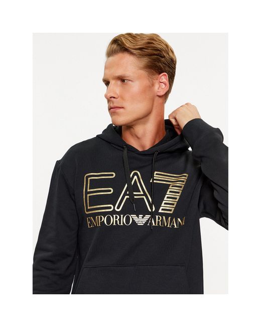 EA7 Sweatshirt 6Rpm09 Pjshz 0208 Regular Fit in Black für Herren