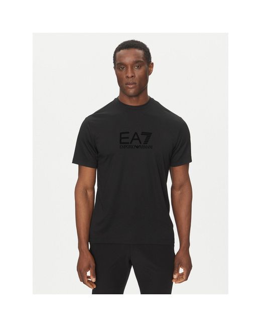 EA7 T-Shirt 7M000092 Af13870 Uc001 Regular Fit in Black für Herren