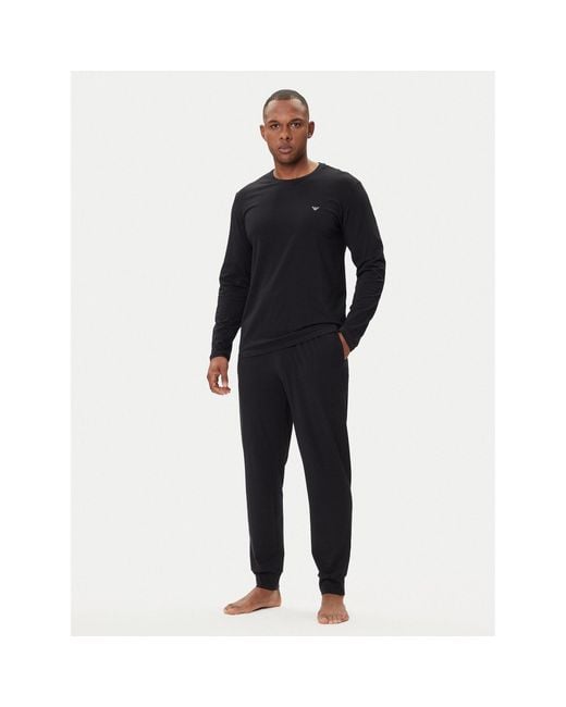 Emporio Armani Pyjama Em000610 Af10776 Mc108 Regular Fit in Black für Herren