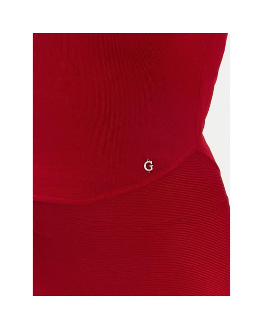 Guess Red Strickkleid W5Yk0S Z0241 Regular Fit