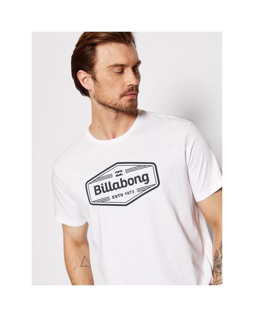 Billabong T-Shirt Trademark C1Ss62 Bip2 Weiß Regular Fit in White für Herren