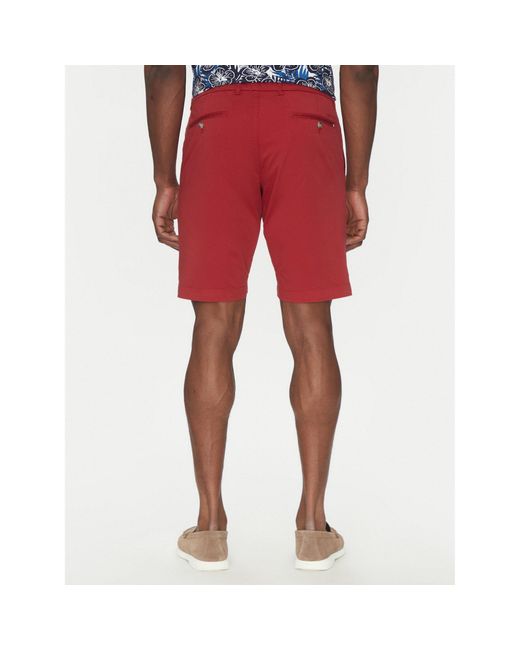 Hechter Paris Stoffshorts 26664 151365 Regular Fit in Red für Herren