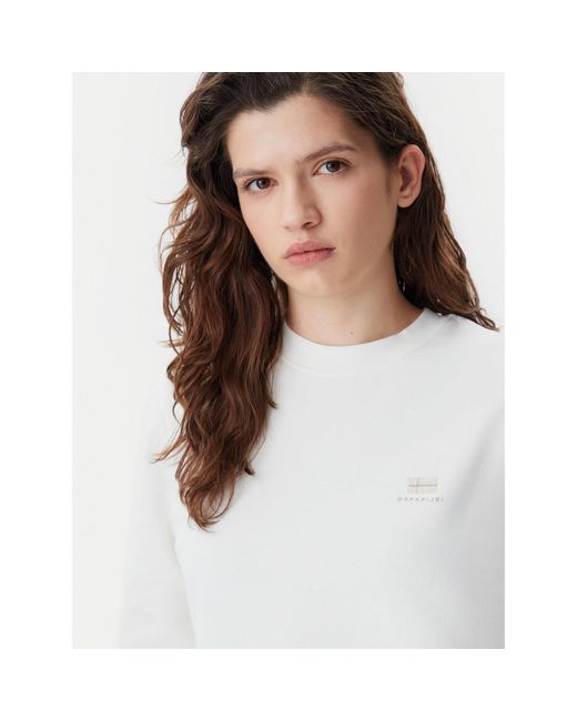 Napapijri White Sweatshirt B-Nina Np0A4H85 Regular Fit