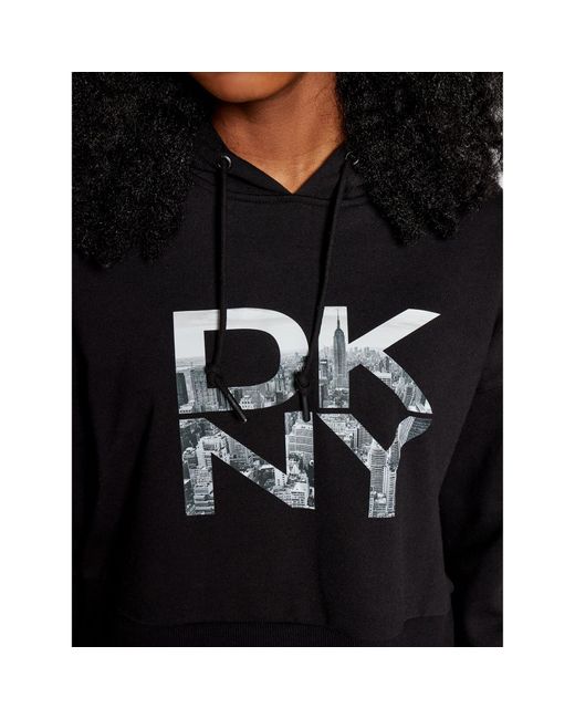DKNY Black Sweatshirt Dp1T8011 Regular Fit