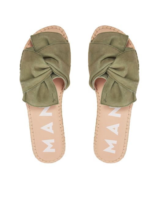 Manebí Green Espadrilles Hamptons Sandals With Knot W 0.1 Jk Grün