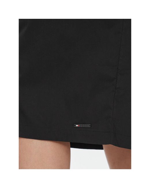 Tommy Hilfiger Black Coctailkleid Tjw Open Back Cotton Midi Dress Dw0Dw17431 Slim Fit