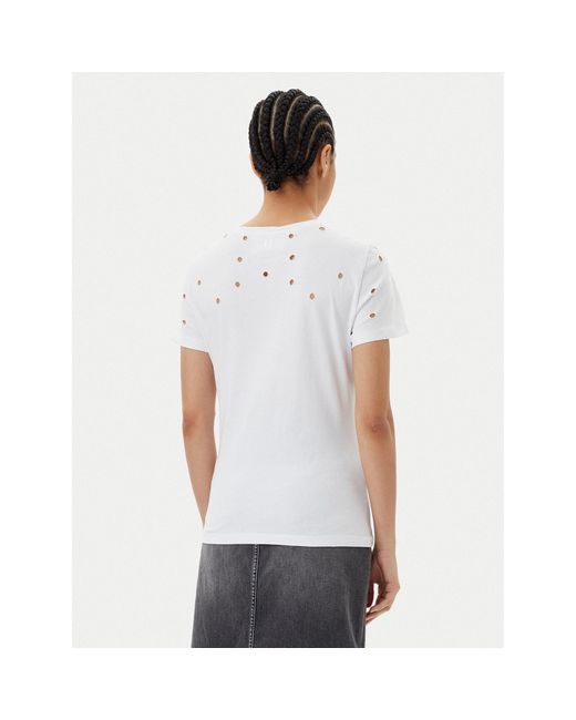 Silvian Heach White T-Shirt Gpp25070Ts Regular Fit