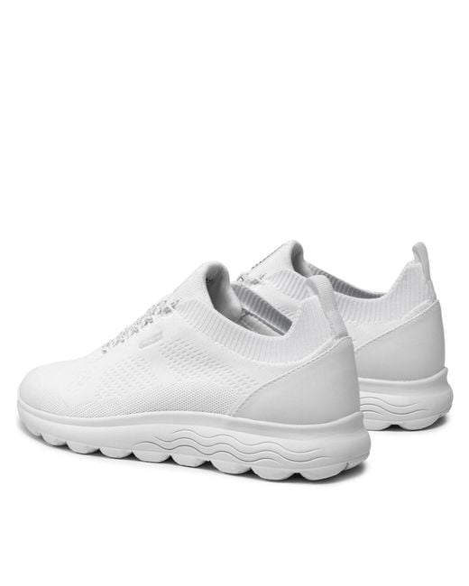 Geox White Sneakers D Spherica A D15Nua 0006K C1000 Weiß