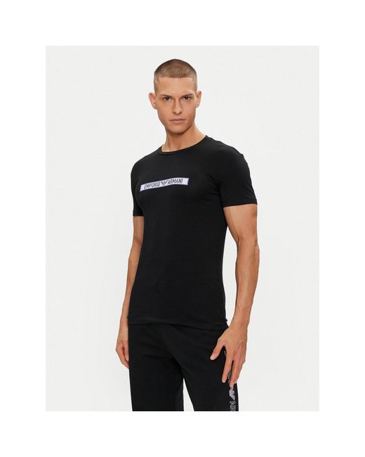 Emporio Armani T-Shirt 111035 4R517 00020 Slim Fit in Black für Herren