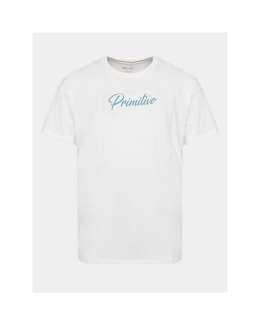 Primitive Skateboarding T-Shirt Shiver Papfa2305 Weiß Regular Fit in White für Herren