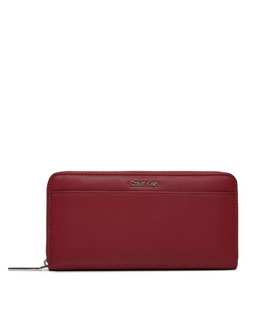 Calvin Klein Red Große Damen Geldbörse Ck Must Lg Z/A Wallet W/Slip K60K610949