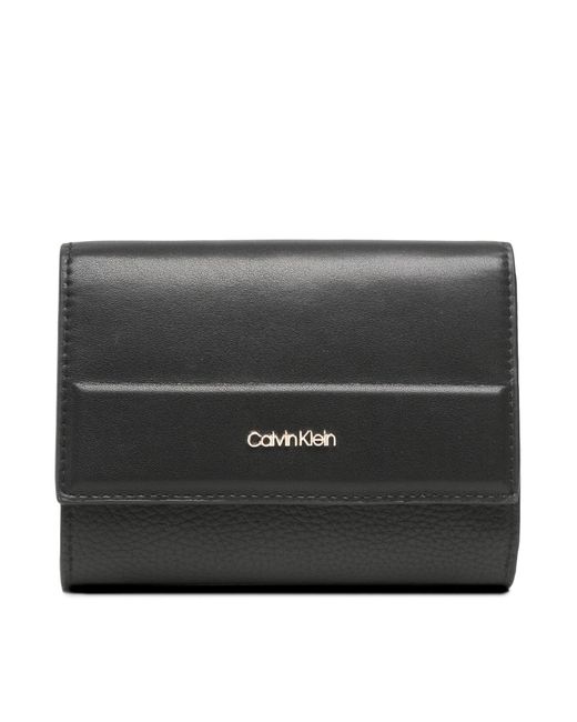 Calvin Klein Black Große Damen Geldbörse Daily Dressed Trifold Wallet Md K60K610484