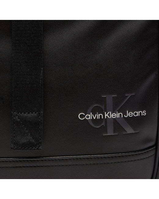 Calvin Klein Rucksack Monogram Soft Rolltop K50K512033 in Black für Herren