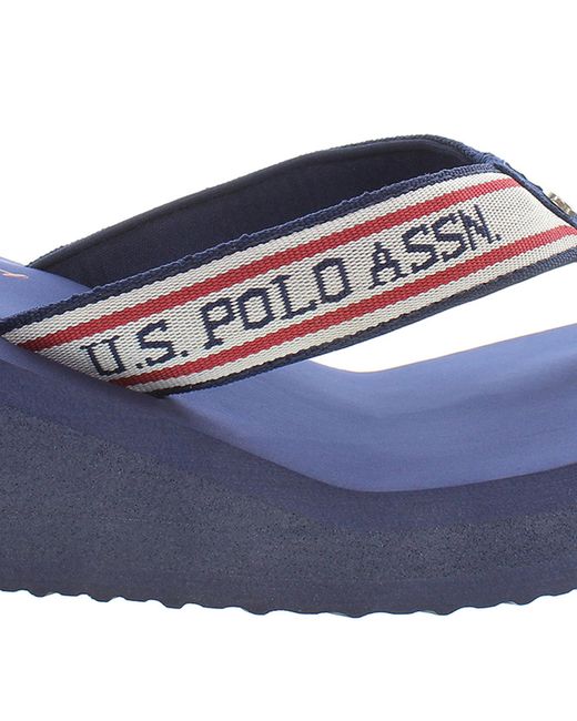 U.S. POLO ASSN. Blue Zehentrenner chany chany003 dbl002