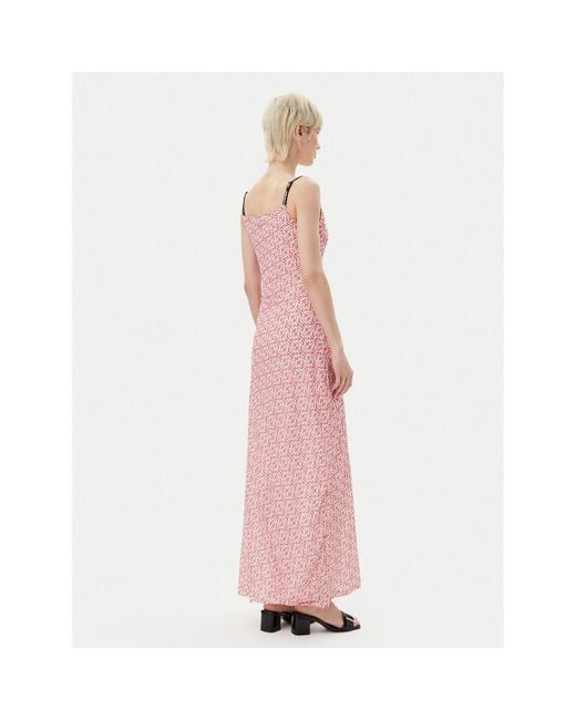 Karl Lagerfeld Pink Sommerkleid A2W13029 Regular Fit