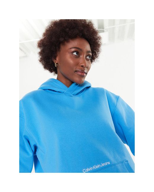 Calvin Klein Blue Sweatshirt J20J220945 Oversize