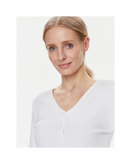 Levi's White Bluse Monica A7194-0001 Weiß Slim Fit