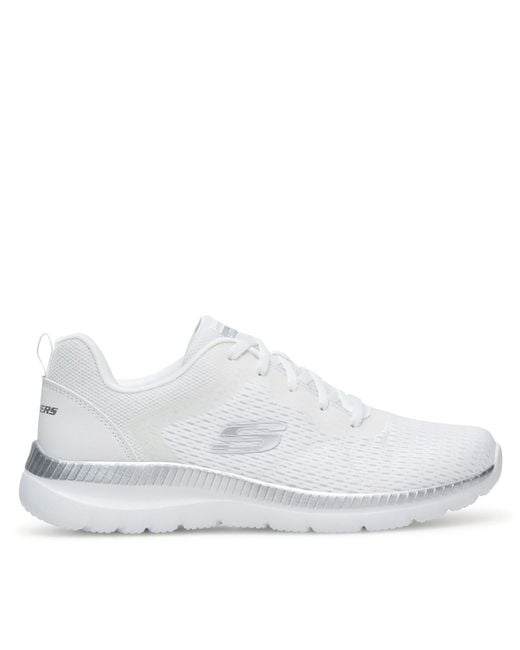 Skechers White Sneakers Bountiful 12607 Wsl Weiß