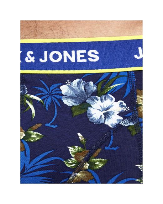 Jack & Jones 3Er-Set Boxershorts Flower 12171253 in Blue für Herren