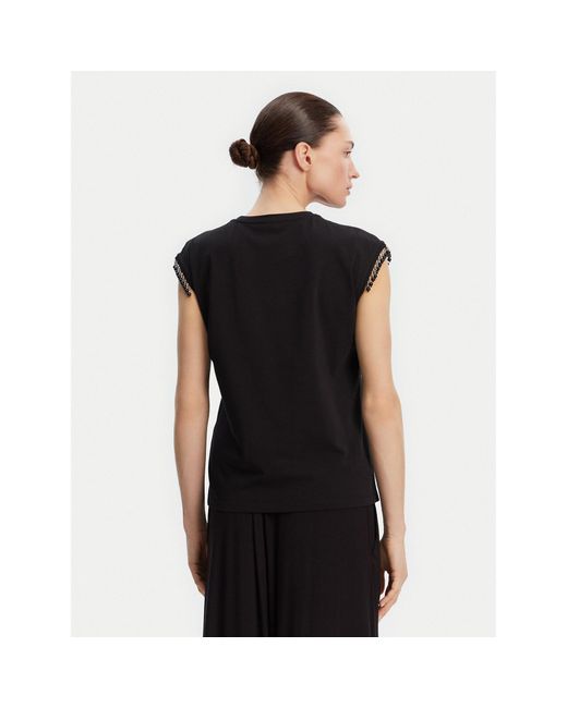 Liu Jo Black Bluse Wa5158 J5003 Regular Fit